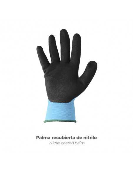 Guantes Nitrilo Reforzado Impregnado Talla 7" (Par) Guantes Nitrilo Reforzado Impregnado Talla 7" (Par)