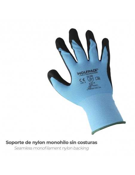 Guantes Nitrilo Reforzado Impregnado Talla 7" (Par) Guantes Nitrilo Reforzado Impregnado Talla 7" (Par)