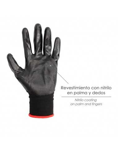 Guantes Nitrilo / Nylon Impregnado 11" (Par)
