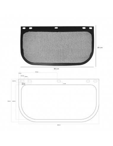 Visor De Recambio Para Protector Facial De Rejill , Repuesto Protector Facial