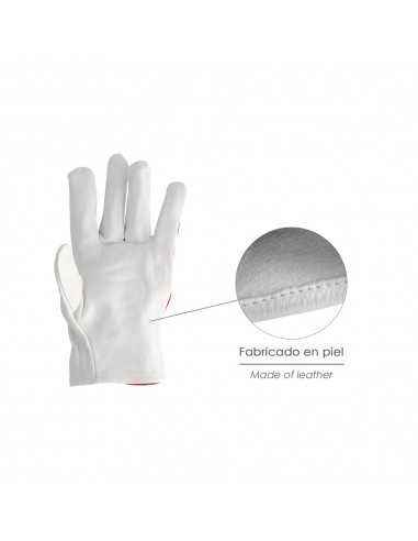 Guantes Piel / Lona Con Colgador 10" Guantes De Trabajo, Guantes De Protección (Par)